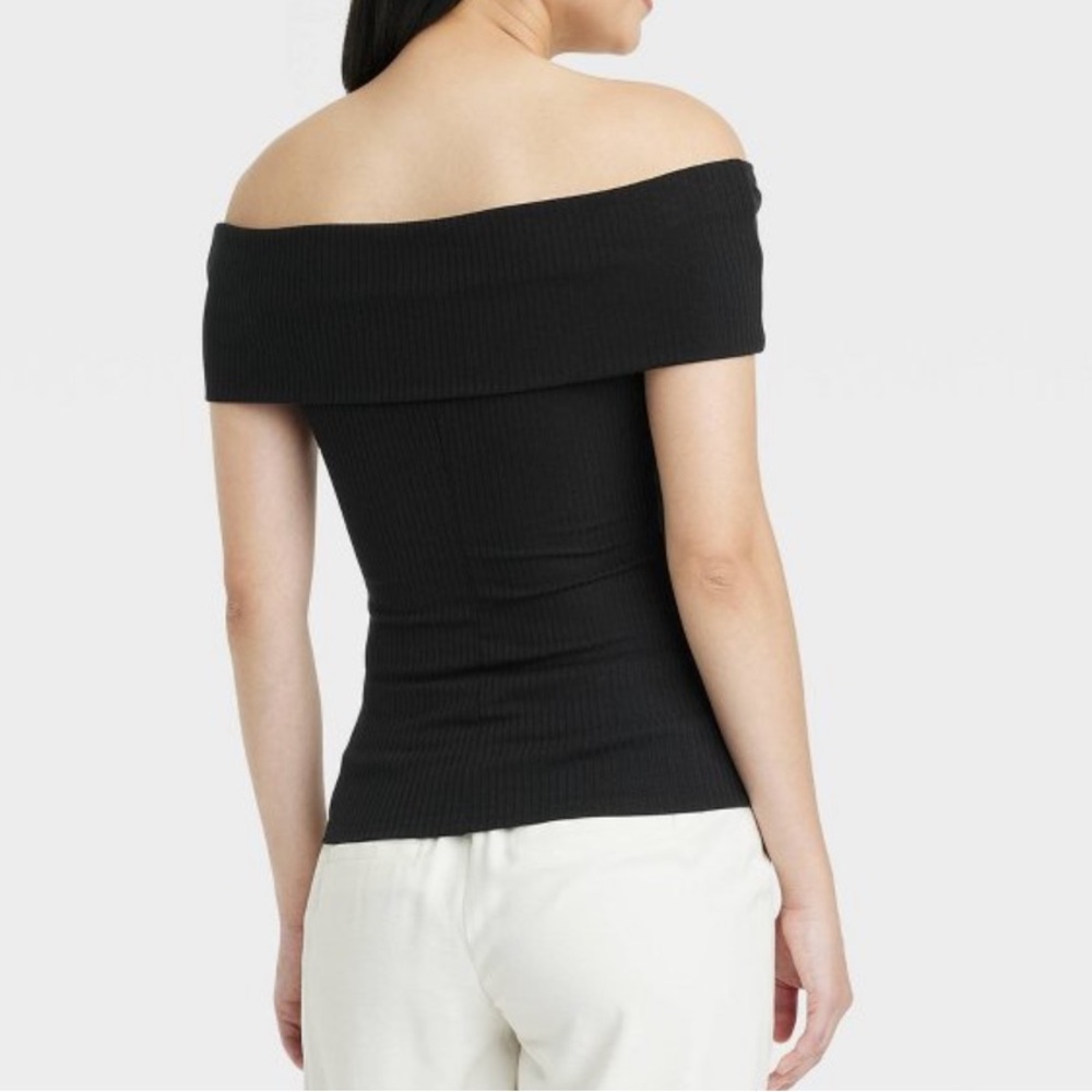a new day slim fit off the shoulder top - Picture 2 of 4